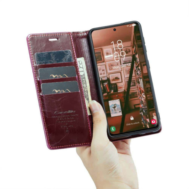 Mobile Wallet 2-Card leather Samsung Galaxy S23 - Vinered