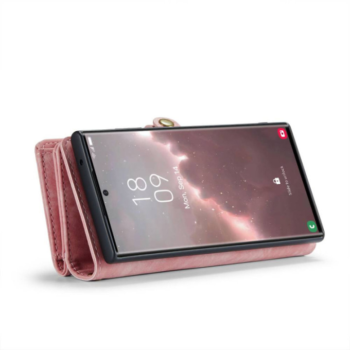 Multi Wallet CaseMe 11-kort Samsung Galaxy S23 Ultra - Rosa