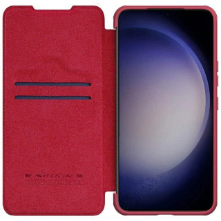 Nillkin Qin Pro läppäkotelo Samsung Galaxy S23 - Punainen