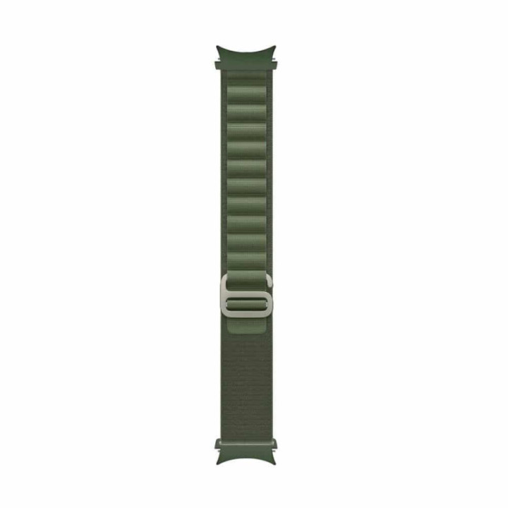 Artic Elastiskt nylon Armband Samsung Galaxy Watch 4 Classic (42mm) - Army