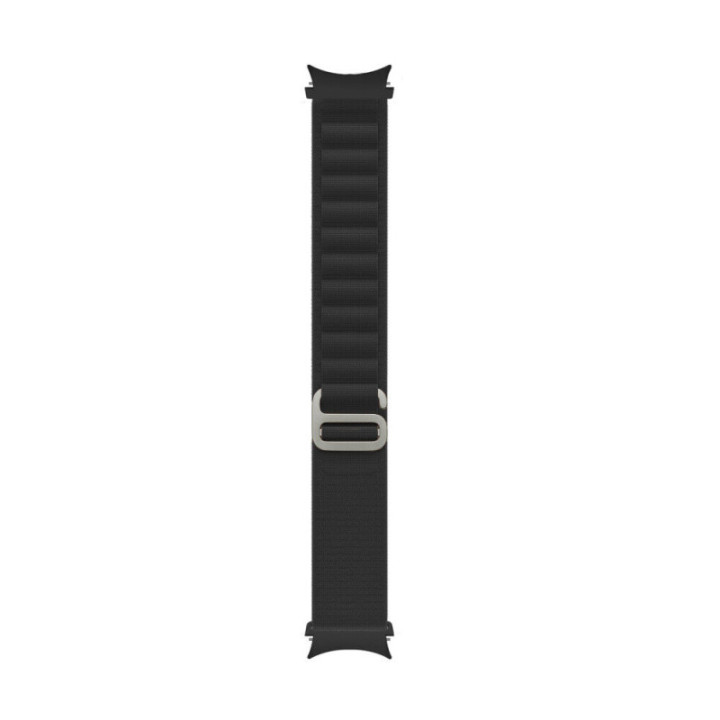 Artic Elastiskt nylon Armband Samsung Galaxy Watch 4 Classic (42mm) - Svart