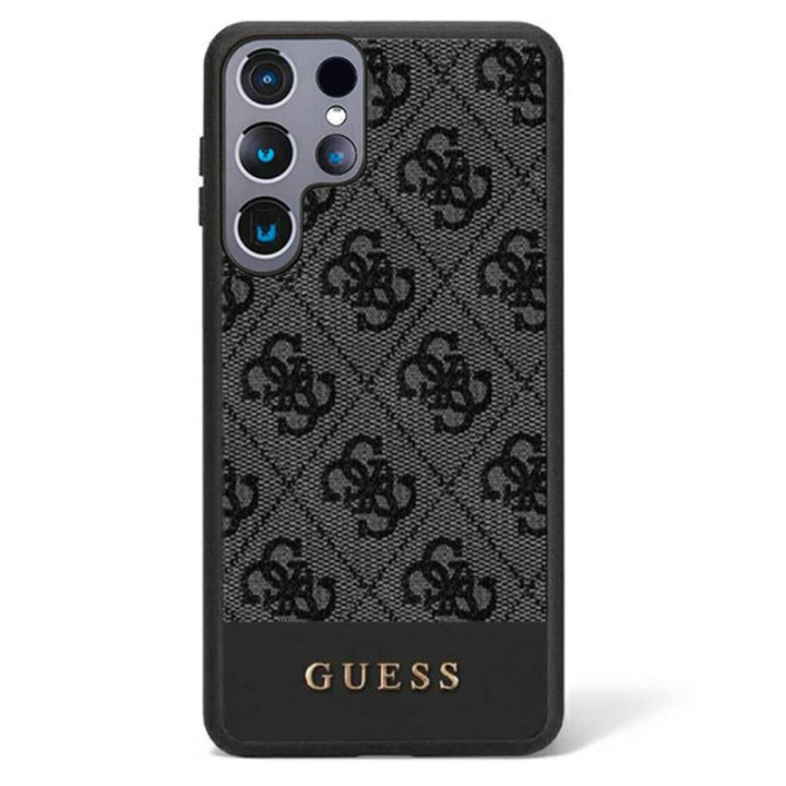 Guess Hardcase 4G stripe collection Samsung Galaxy S23 Ultra - Schwarz