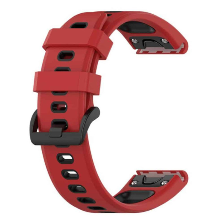 Twin Sport Armband Garmin Fenix 6S - Röd/svart