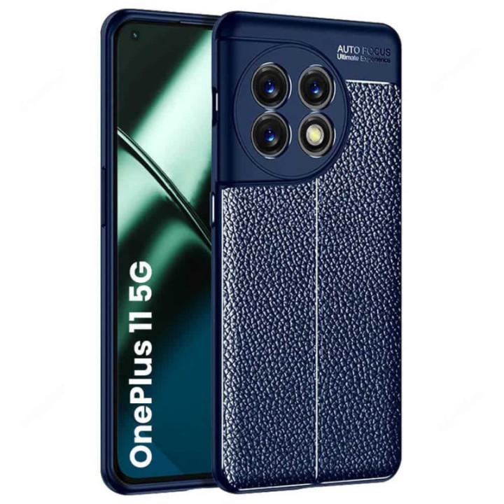 Leather Patterned TPU Case Samsung Galaxy S23 - Blue