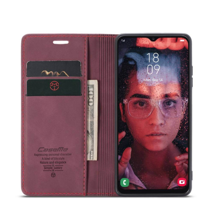 CaseMe Smart Magnet FlipCase Samsung Galaxy A54 5G - Vinrød