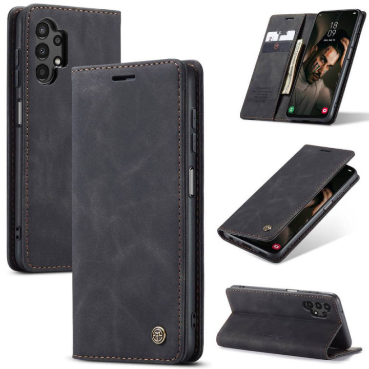 CaseMe Smart Magnet FlipCase Samsung Galaxy A54 5G - Musta