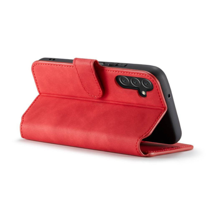 DG-Ming mobilplånbok 3-kort Samsung Galaxy A13 5G - Röd