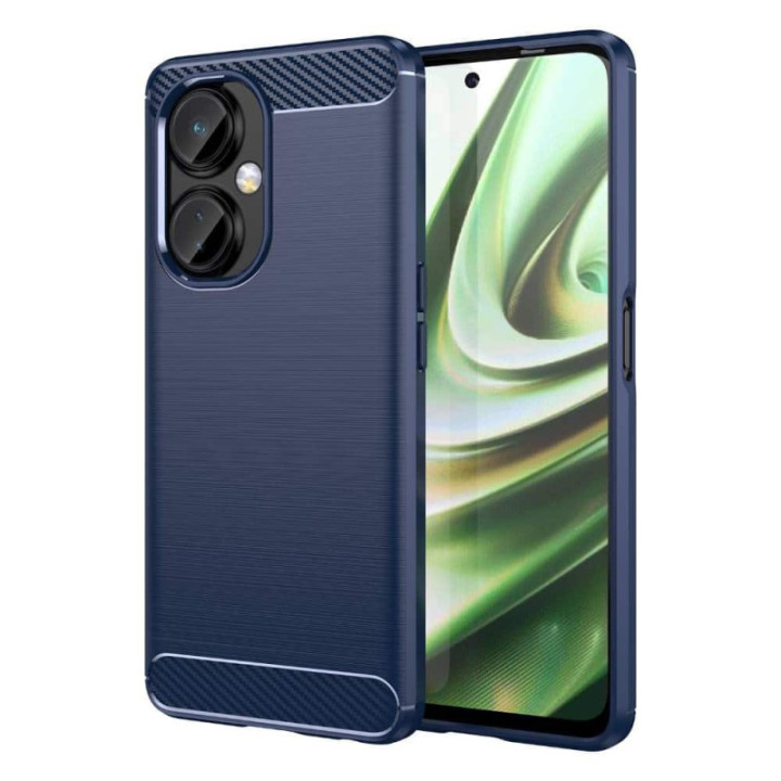 Børstet silikone cover OnePlus Nord CE 3 - Blå