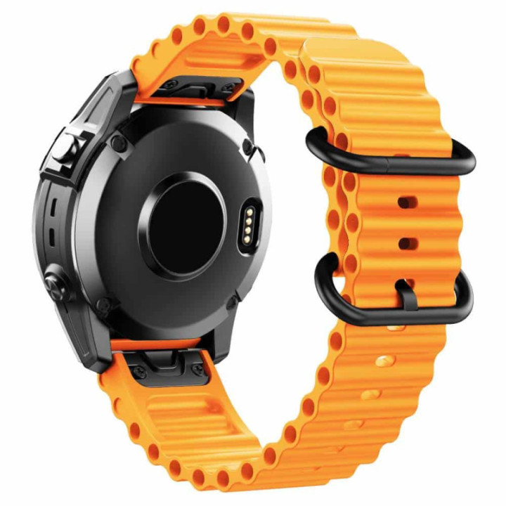 Ocean Armbånd Garmin Fenix 7X - Orange