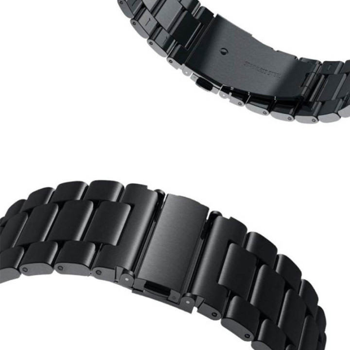 Stainless steel watchband Garmin Forerunner 955 - Black