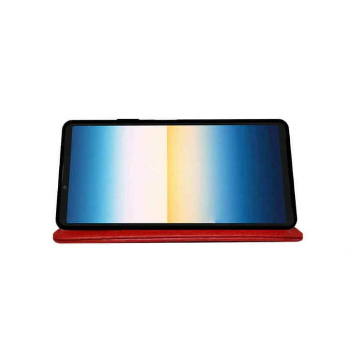 Mobil lommebok 3-kort Sony Xperia 1 IV - Rød