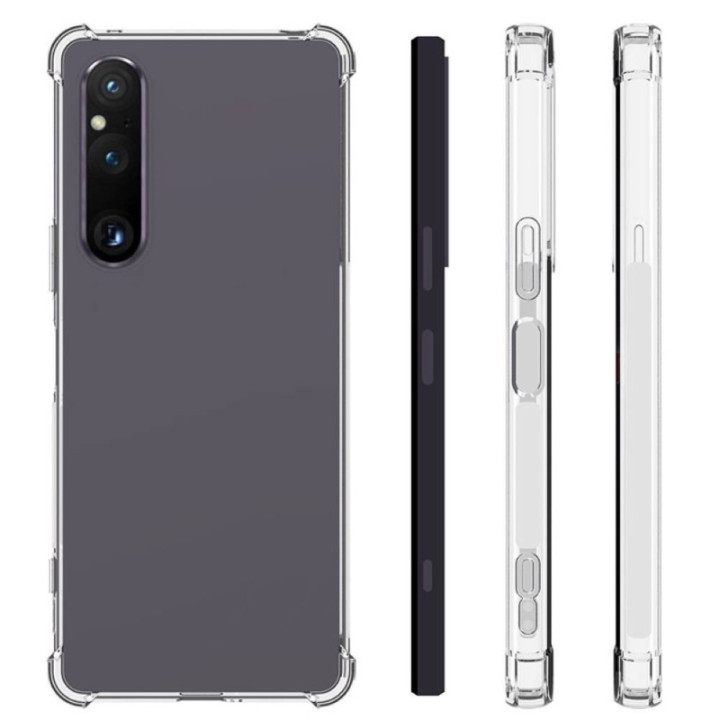 Iskunkestävä silikonikuori Sony Xperia 1 V