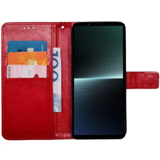 Mobil lommebok 3-kort Sony Xperia 1 IV - Rød