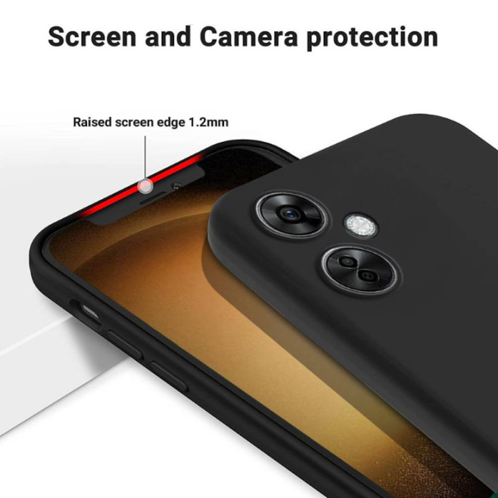 Liquid silikone cover OnePlus Nord CE 3 Lite - Sort