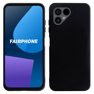 Silikonikuori Fairphone 5 - musta