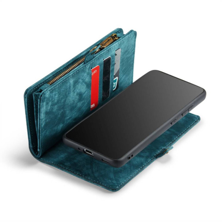 Multiplånbok CaseMe 11-kort Samsung Galaxy S20 FE - Blå