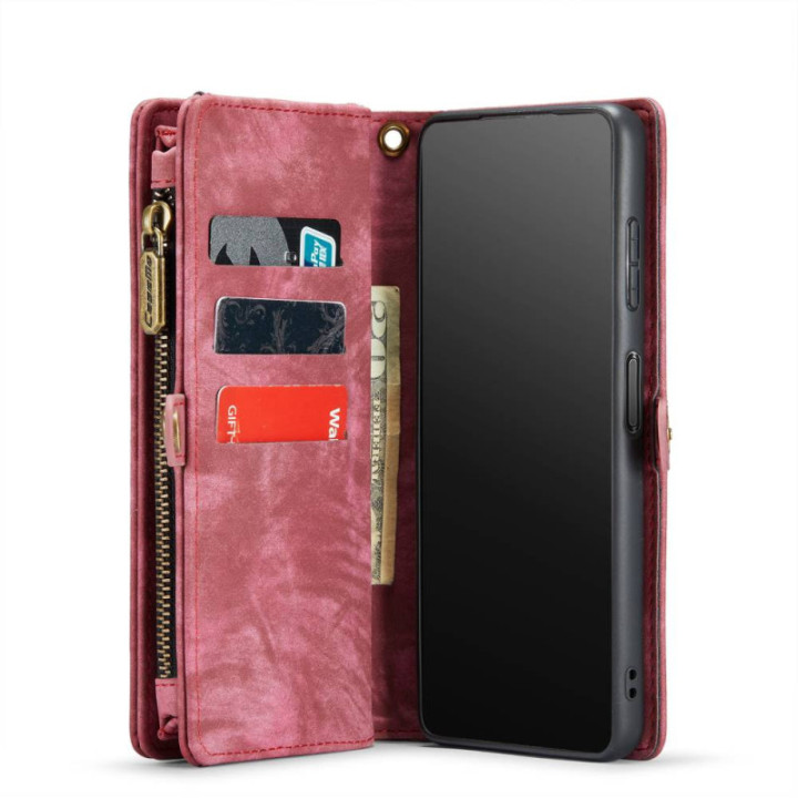 CaseMe Lompakkokotelo 11-kortti Samsung Galaxy A32 5G - Punainen