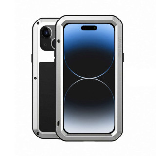 LOVE MEI Powerful cover Apple iPhone 15 - Sølv
