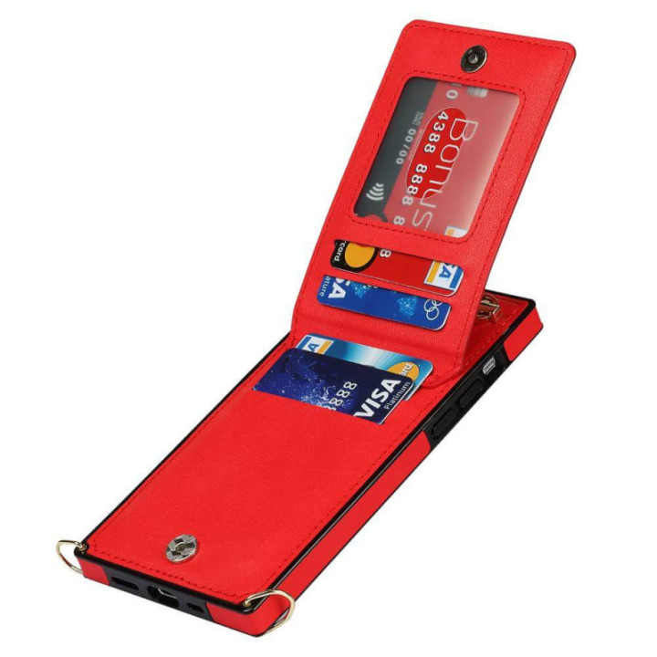 Zipper necklace case Apple iPhone 15 - Red