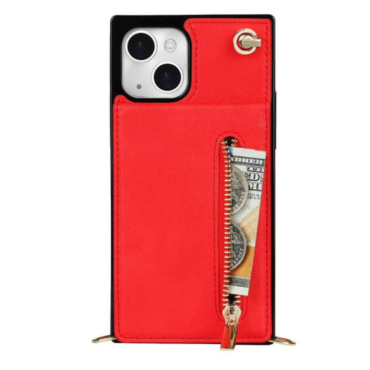 Zipper necklace case Apple iPhone 15 - Red