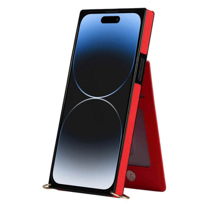 Zipper necklace case Apple iPhone 15 - Red