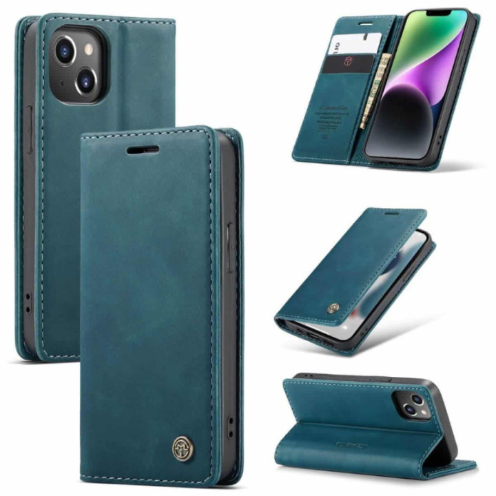 CaseMe Smart Magnet FlipCase Apple iPhone 15 - Blå
