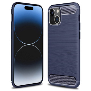 Borstat silikon skal Apple iPhone 15 - Blå