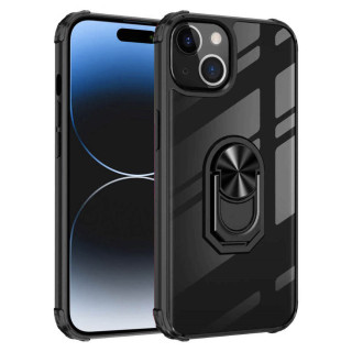 Clear Ring skal Apple iPhone 15 - Svart