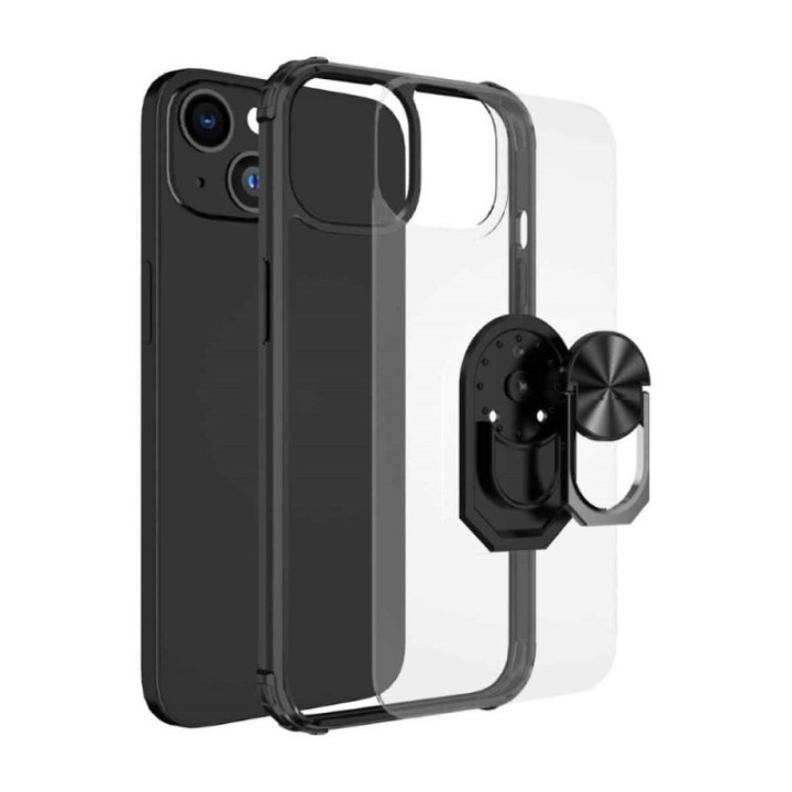 Clear ringhülle Apple iPhone 15 - Schwarz