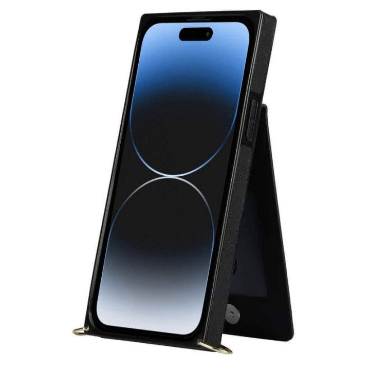 Zipper halskjede deksel Apple iPhone 15 Plus - Svart