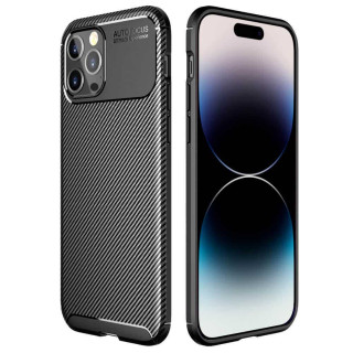 Carbon Silikonhülle Apple iPhone 15 Pro - Schwarz
