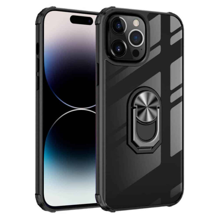 Clear Ring cover Apple iPhone 15 Pro - Sølv