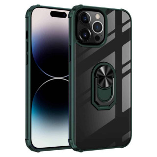 Clear Ring cover Apple iPhone 15 Pro - Grøn