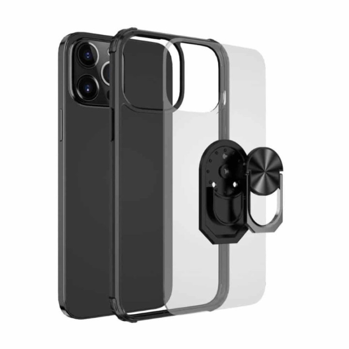 Clear ringhülle Apple iPhone 15 Pro - Schwarz