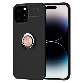 Slim Ring case Apple iPhone 15 Pro - Black/rose