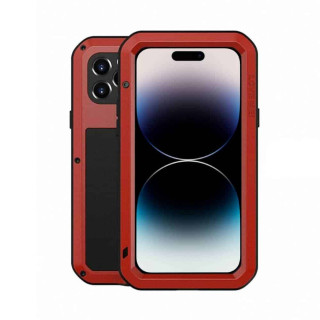LOVE MEI Powerful skal Apple iPhone 15 Pro - Röd