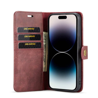 WalletCase DG-Ming 2i1 Apple iPhone 15 Pro - Red