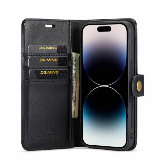 Lommeboketui DG-Ming 2i1 Apple iPhone 15 Pro - Svart