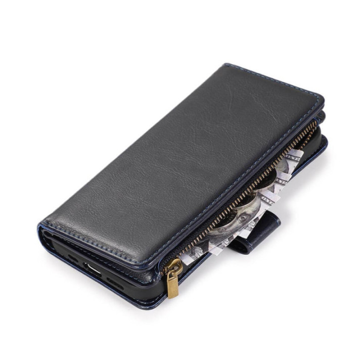 DoubleFlip Zipper 9-kort Apple iPhone 15 Pro Max - Sort