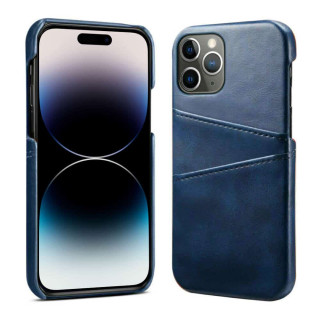 Retro kuori korttipaikalla Apple iPhone 15 Pro Max - Sininen
