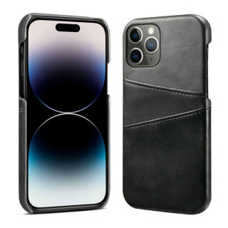 Retro skal med kortplatser Apple iPhone 15 Pro Max - Svart