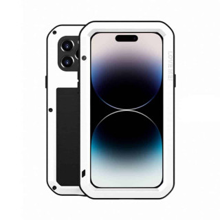 LOVE MEI Powerful case Apple iPhone 15 Pro Max - White