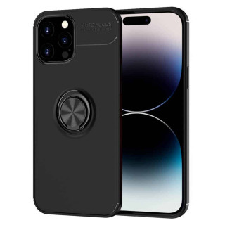 Slim Ring cover Apple iPhone 15 Pro Max - Sort