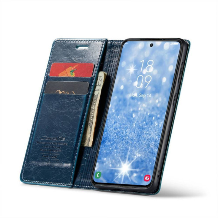 CaseMe mobilplånbok 2-kort Samsung Galaxy S23 FE - Blå