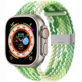 Punottu elastinen rannekoru Apple Watch 8 (45mm) - gradientgreen