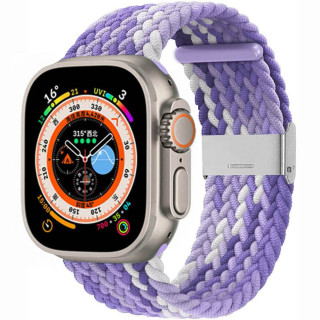 Flettet elastisk armbånd Apple Watch 8 (45mm) - gradientpurple