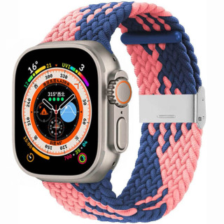 Geflochtenes Elastisches Armband Apple Watch 8 (45mm) - bluepowder