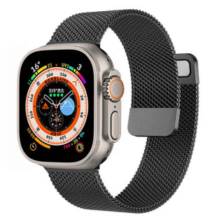 Milanese armbånd Apple Watch 7 (45mm) - Sort