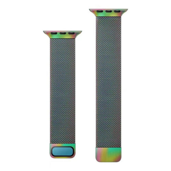 Milanese Armband Apple Watch 7 (45mm) - Rainbow