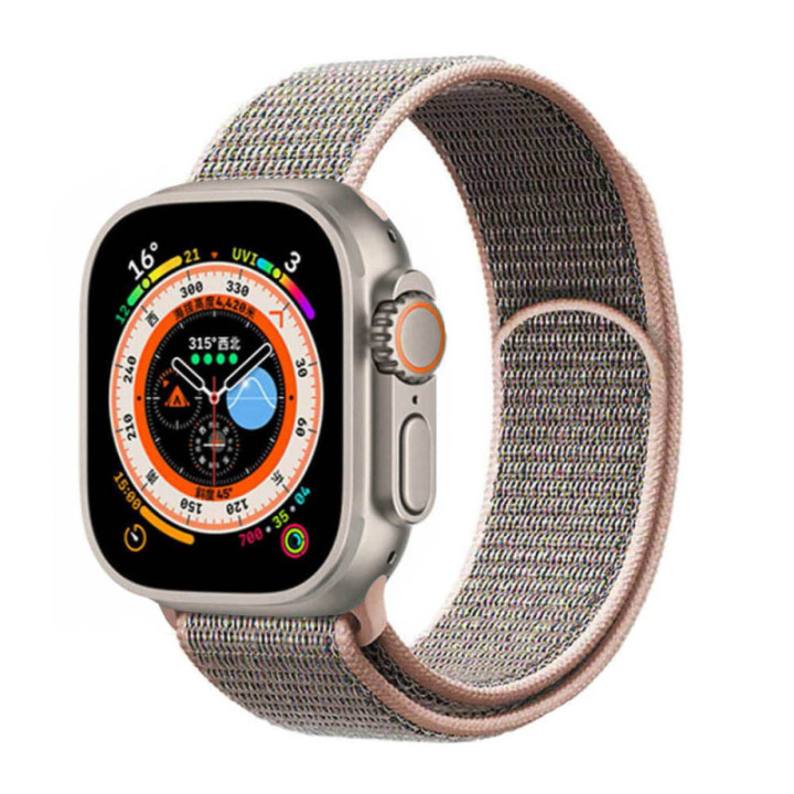 Nylon watchband Apple Watch 8 (41mm) - Pink Sand